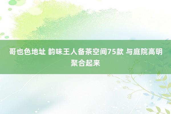 哥也色地址 韵味王人备茶空间75款 与庭院高明聚合起来