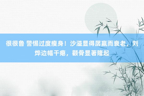 很很鲁 警惕过度瘦身！沙溢显得孱羸而衰老，刘烨边幅干瘪，颧骨显著隆起