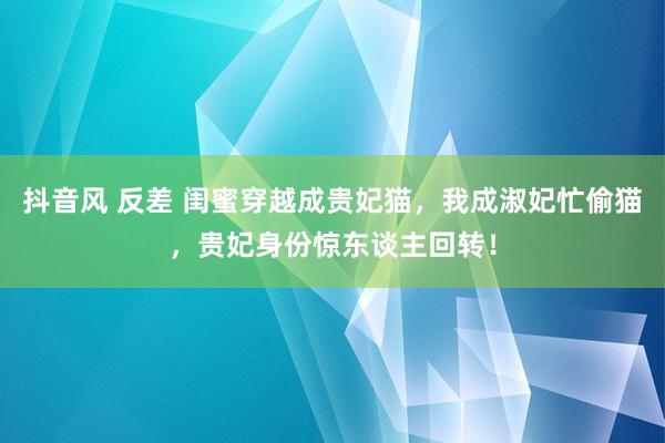 抖音风 反差 闺蜜穿越成贵妃猫，我成淑妃忙偷猫，贵妃身份惊东谈主回转！