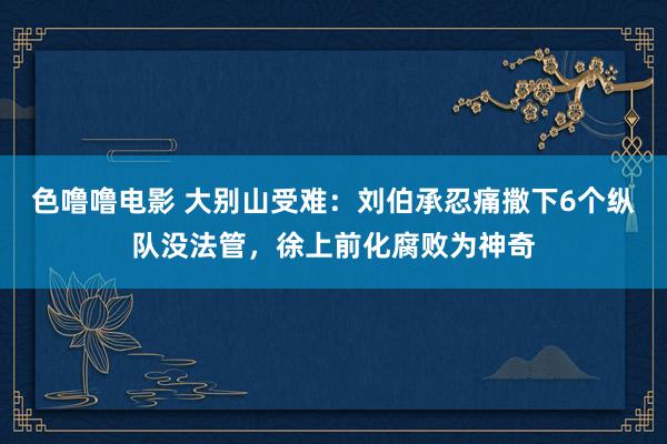 色噜噜电影 大别山受难：刘伯承忍痛撒下6个纵队没法管，徐上前化腐败为神奇